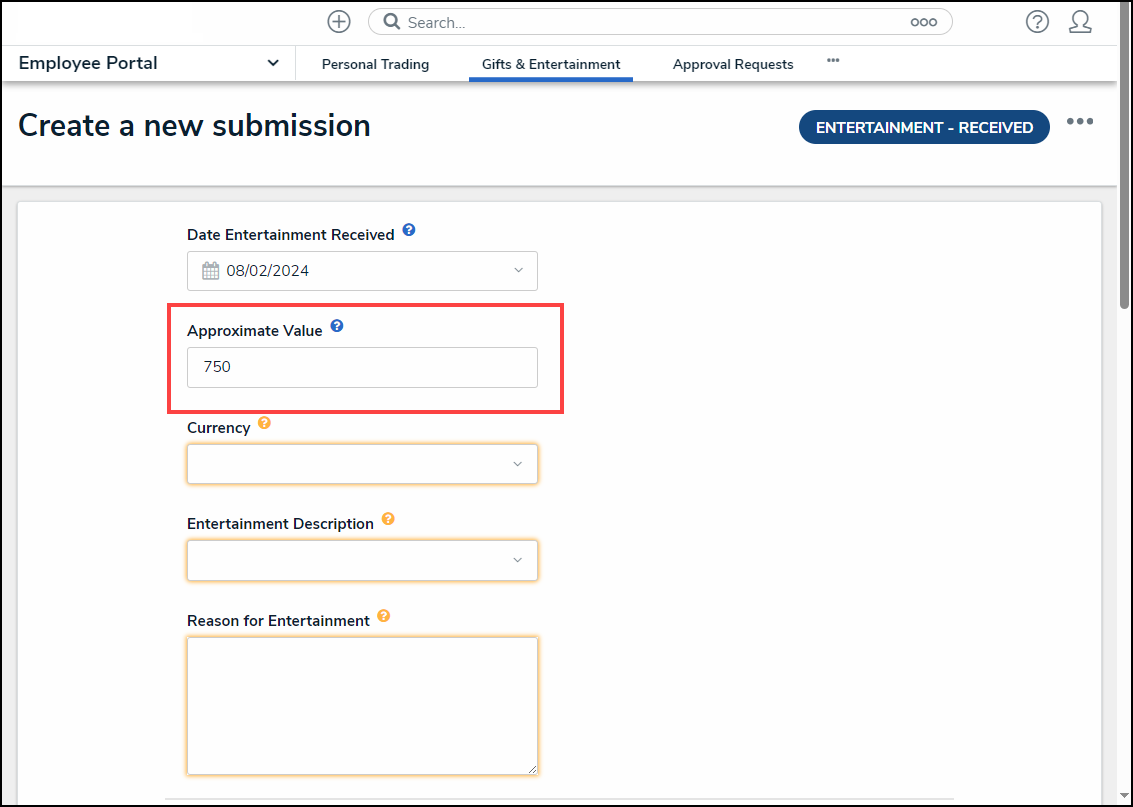 approxiate value field.png