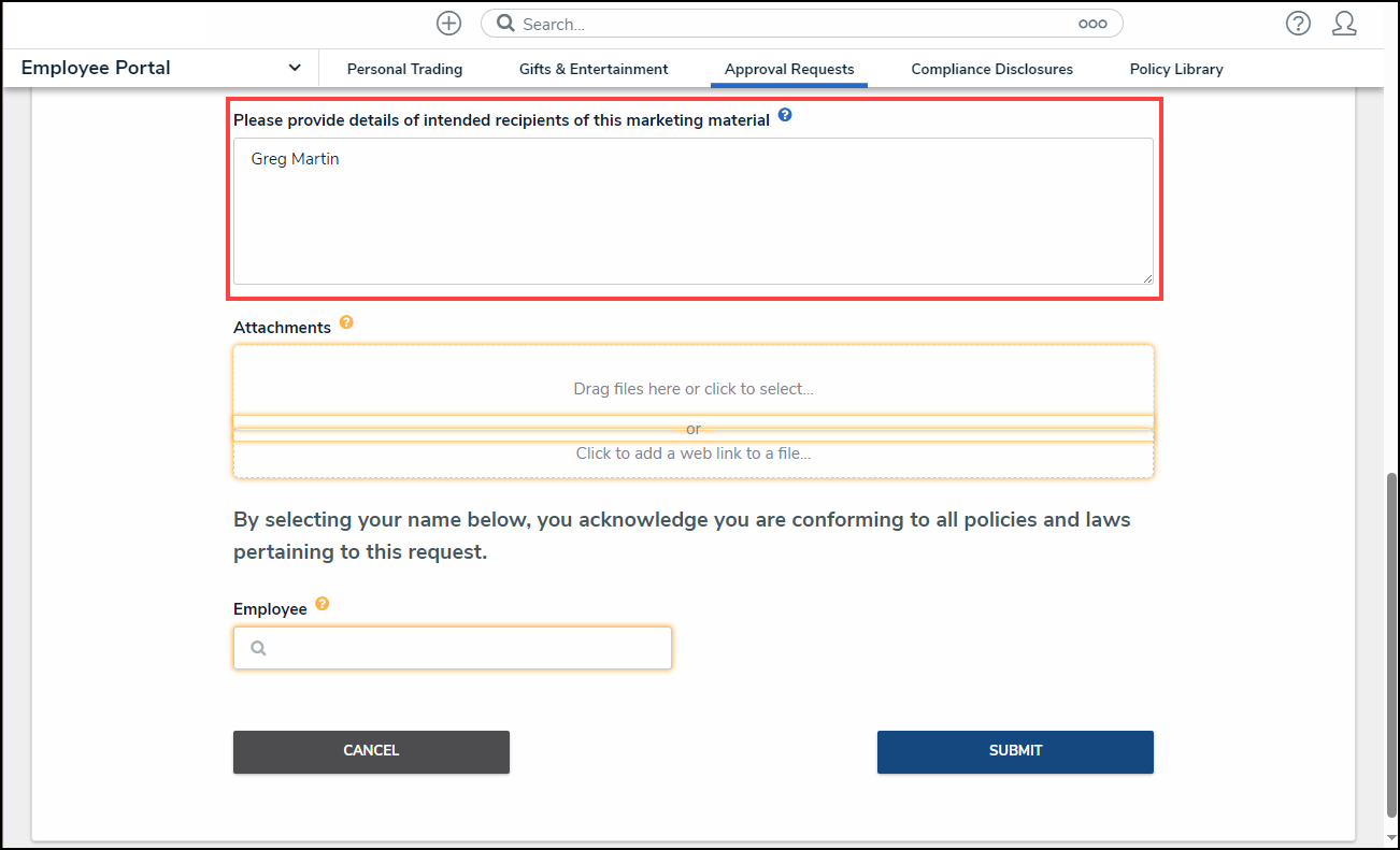 Please provide details of intended recipients of this marketing material field.png